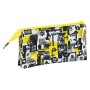 Trousse Fourre-Tout Triple Minions M744 Noir Blanc Jaune (22 x 12 x 3 cm)