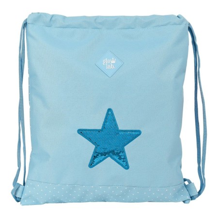 Sac à dos serré par des ficelles Star Glow Lab M196 Bleu clair