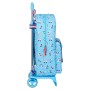 Cartable à roulettes Rollers Moos M160I Bleu clair Multicouleur (30 x 46 x 14 cm)