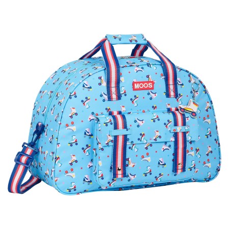 Sac de sport Rollers Moos Bleu clair Multicouleur (48 x 33 x 21 cm)