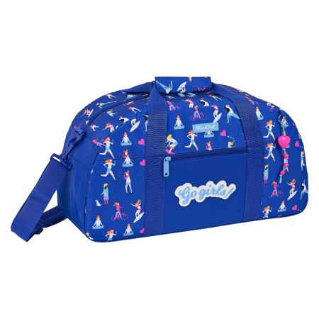 Sac de sport BlackFit8 Go Girls Bleu (50 x 26 x 20 cm)