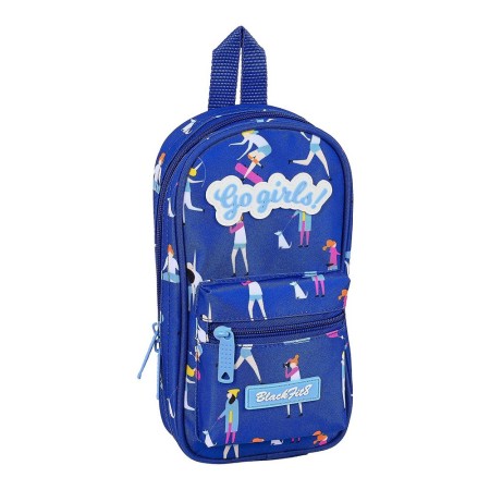 Plumier sac à dos BlackFit8 Go Girls Bleu (33 Pièces)