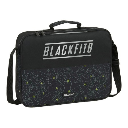 Cartable d'école BlackFit8 Topography Noir Vert (38 x 28 x 6 cm)