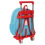 Cartable à roulettes Disney Rouge Bleu clair (28 x 10 x 67 cm)