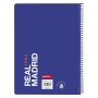 Cahier à Spirale Real Madrid C.F. Bleu Blanc A5