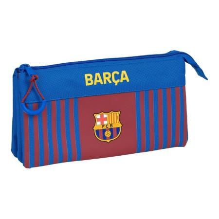 Trousse Fourre-Tout Triple F.C. Barcelona Bordeaux Blue marine