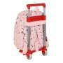 Cartable à roulettes Hello Kitty Happiness Girl Rose Blanc (26 x 34 x 11 cm)