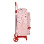 Cartable à roulettes Hello Kitty Happiness Girl Rose Blanc (33 x 42 x 14 cm)