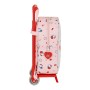 Cartable à roulettes Hello Kitty Happiness Girl Rose Blanc (22 x 28 x 10 cm)