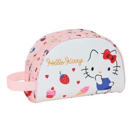 Trousse de toilette enfant Hello Kitty Happiness girl Rose Blanc (26 x 16 x 9 cm)