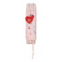 Plumier double Hello Kitty Happiness Girl Rose Blanc (12.5 x 19.5 x 4 cm) (28 pcs)