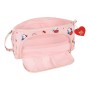 Trousse d'écolier Hello Kitty Happiness Girl Rose Blanc (20 x 11 x 8.5 cm)