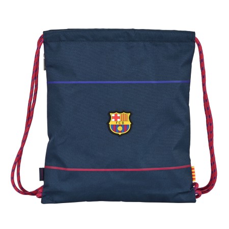 Sac à dos serré par des ficelles F.C. Barcelona Bleu (35 x 40 x 1 cm)