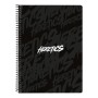 Cahier à Spirale Team Heretics Noir A5