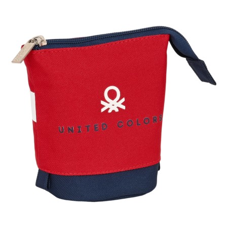 Trousse Gobelet Benetton United Rouge Blanc Blue marine (8 x 19 x 6 cm)