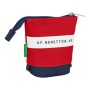 Trousse Gobelet Benetton United Rouge Blanc Blue marine (8 x 19 x 6 cm)