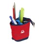 Trousse Gobelet Benetton United Rouge Blanc Blue marine (8 x 19 x 6 cm)