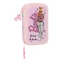 Plumier double Barbie Sweet Rose (12.5 x 19.5 x 4 cm) (28 pcs)