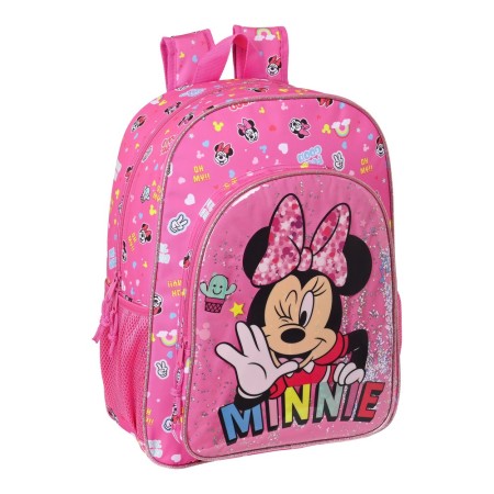 Cartable Minnie Mouse Lucky Rose (33 x 42 x 14 cm)