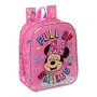 Cartable Minnie Mouse Lucky Rose (22 x 27 x 10 cm)