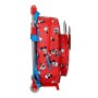 Cartable à roulettes Mickey Mouse Clubhouse Happy Smiles Rouge Bleu (28 x 34 x 10 cm)