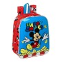 Cartable Mickey Mouse Clubhouse Happy smiles Rouge Bleu (22 x 27 x 10 cm)