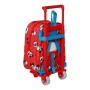 Cartable à roulettes Mickey Mouse Clubhouse Happy Smiles Rouge Bleu (22 x 28 x 10 cm)