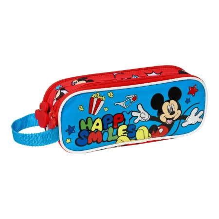 Trousse d'écolier Mickey Mouse Clubhouse Happy Smiles Rouge Bleu (21 x 8 x 6 cm)