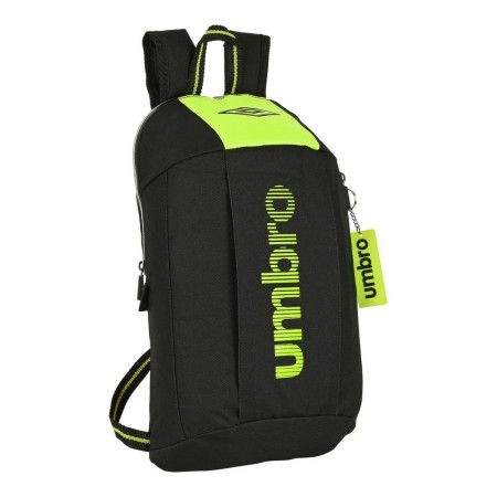 Sac à dos Casual Umbro Essentials Noir Citron (22 x 39 x 10 cm)