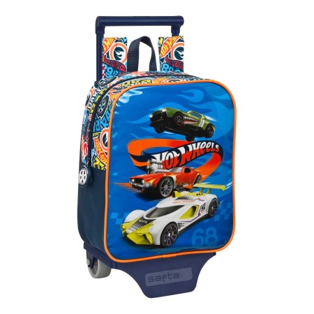 Cartable à roulettes Hot Wheels Challenge Blue marine (22 x 28 x 10 cm)