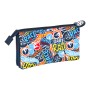 Trousse d'écolier Hot Wheels Challenge Multicouleur Blue marine (22 x 12 x 3 cm)