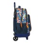 Cartable à roulettes Hot Wheels Challenge Blue marine (33 x 45 x 22 cm)