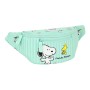 Sac banane Snoopy Friends forever Menthe (23 x 12 x 9 cm)