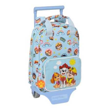 Cartable à roulettes The Paw Patrol Sunshine Bleu (20 x 28 x 8 cm)