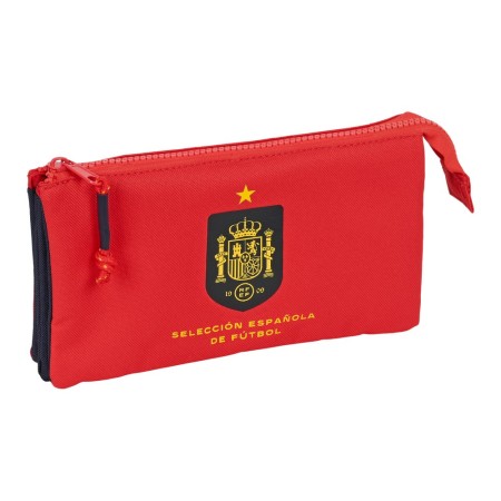 Trousse d'écolier RFEF Rouge Bleu (22 x 12 x 3 cm)