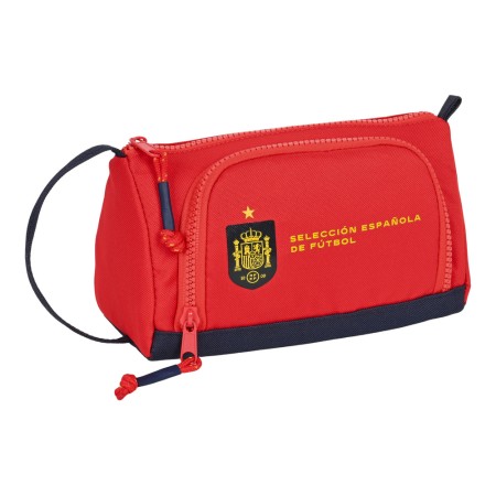 Trousse d'écolier RFEF Rouge Bleu (20 x 11 x 8.5 cm) (32 Pièces)