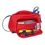 Trousse d'écolier RFEF Rouge Bleu (20 x 11 x 8.5 cm) (32 Pièces)