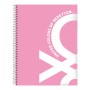 Cahier à Spirale Benetton Flamingo pink Rose A4