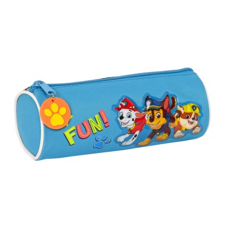 Trousse d'écolier cylindrique The Paw Patrol Friendship Bleu (20 x 7 x 7 cm)