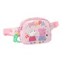 Sac banane Peppa Pig Having fun Rose (14 x 11 x 4 cm)