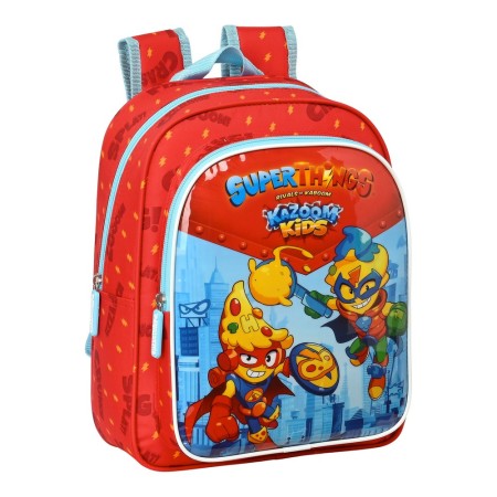 Cartable SuperThings Kazoom kids Rouge Bleu clair (27 x 33 x 10 cm)