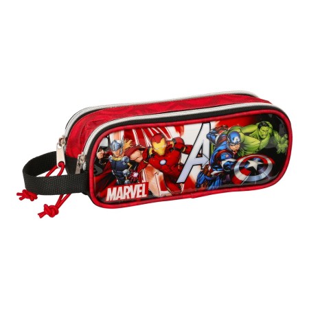 Trousse d'écolier The Avengers Infinity Rouge Noir (21 x 8 x 6 cm)