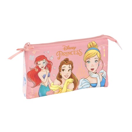 Trousse Fourre-Tout Triple Princesses Disney Dream it Rose (22 x 12 x 3 cm)