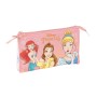 Trousse Fourre-Tout Triple Princesses Disney Dream it Rose (22 x 12 x 3 cm)
