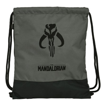 Sac à dos serré par des ficelles The Mandalorian 632158865 Noir Gris (35 x 40 x 1 cm)