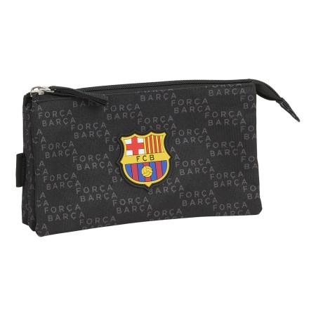 Trousse d'écolier F.C. Barcelona Força Barça Noir (22 x 12 x 3 cm)