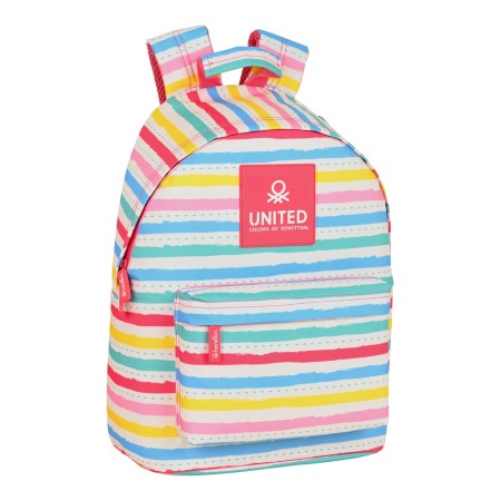 Sacoche pour Portable Benetton Stripes Multicouleur (31 x 41 x 16 cm)