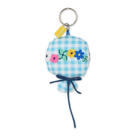Porte-clés BlackFit8 Fly with me Blanc Bleu ciel
