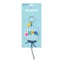 Porte-clés BlackFit8 Fly with me Blanc Bleu ciel