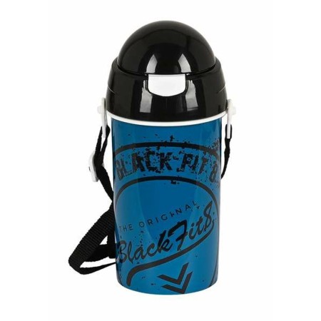 Bouteille d'eau BlackFit8 Stamp Bleu (500 ml)